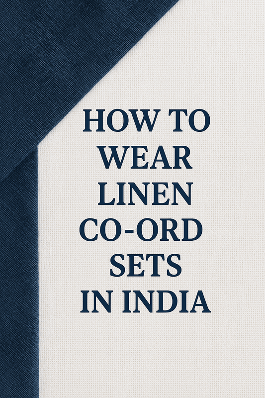 how to wear linen co-ord sets in india